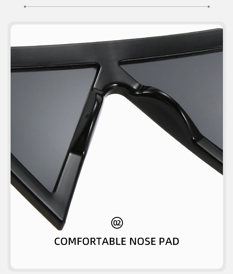 Pointed Triangle Lens Statement Sunglasses - view 4