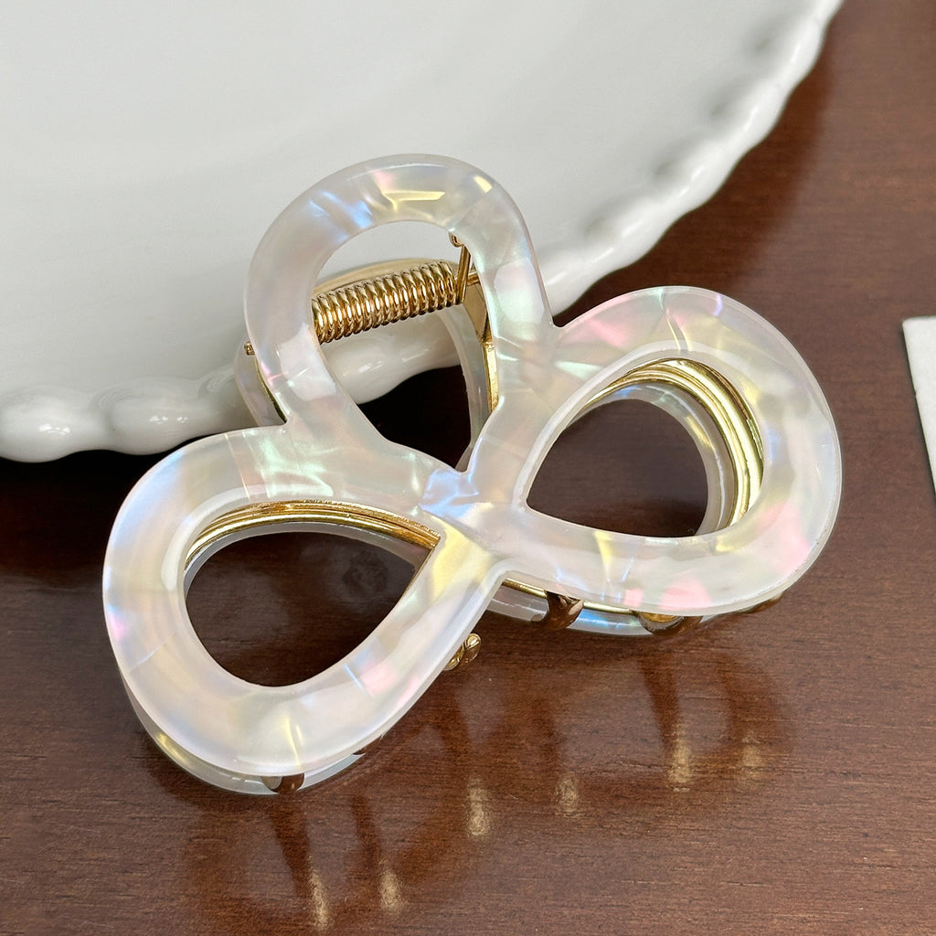 Infinity Bow Acetate Hair Claw Clip - Dazzling