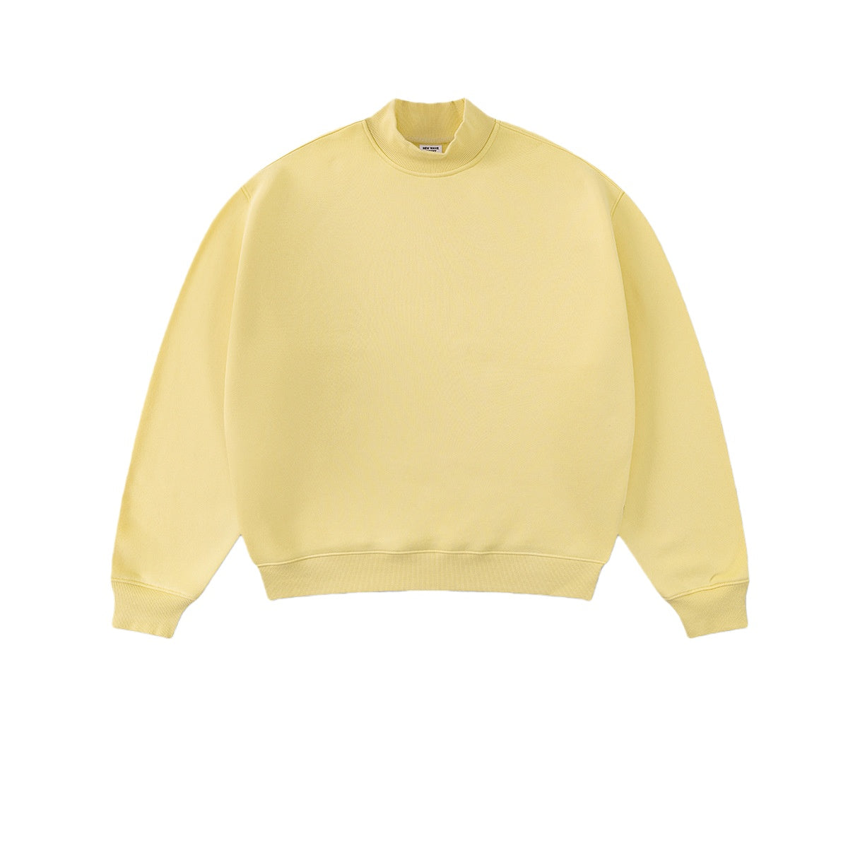 Relaxed Mock Neck Fleece Sweatshirt - Daffodils