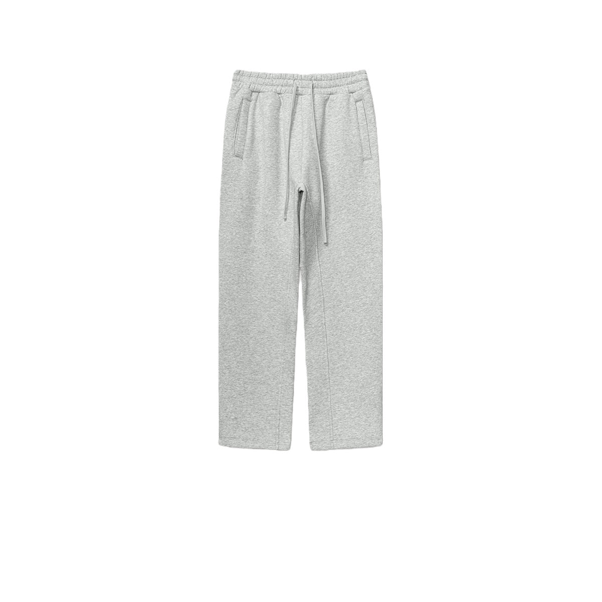 Relaxed Mock Neck Fleece Sweatshirt - P_Grey