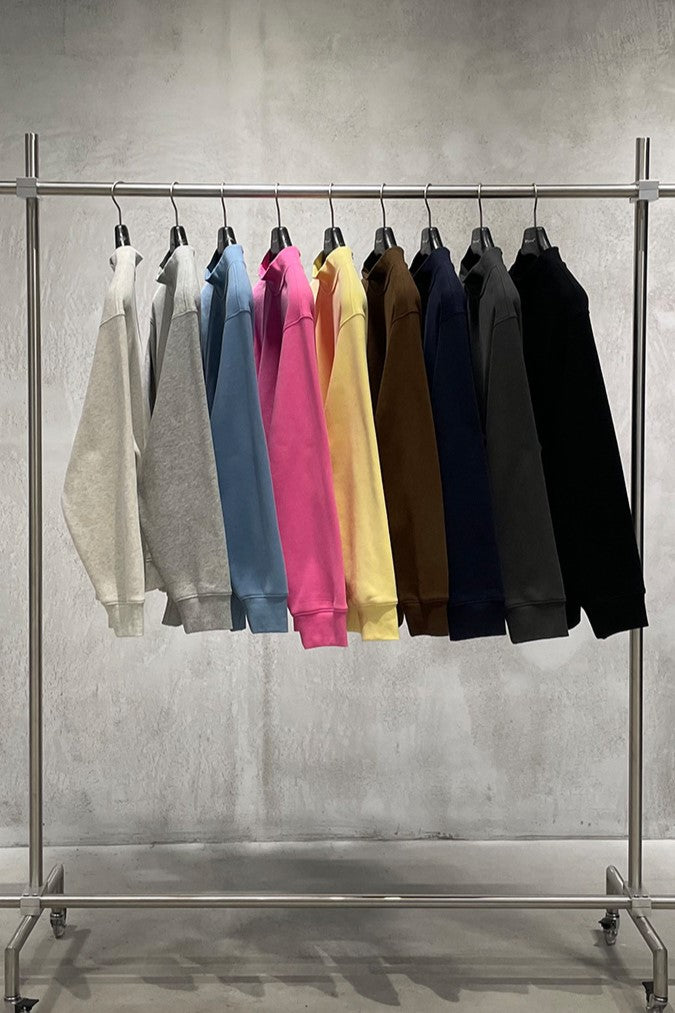 Relaxed Mock Neck Fleece Sweatshirt - view 1