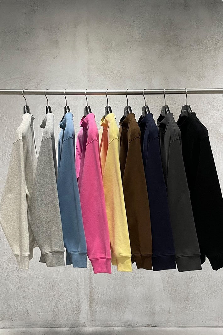 Relaxed Mock Neck Fleece Sweatshirt - view 2