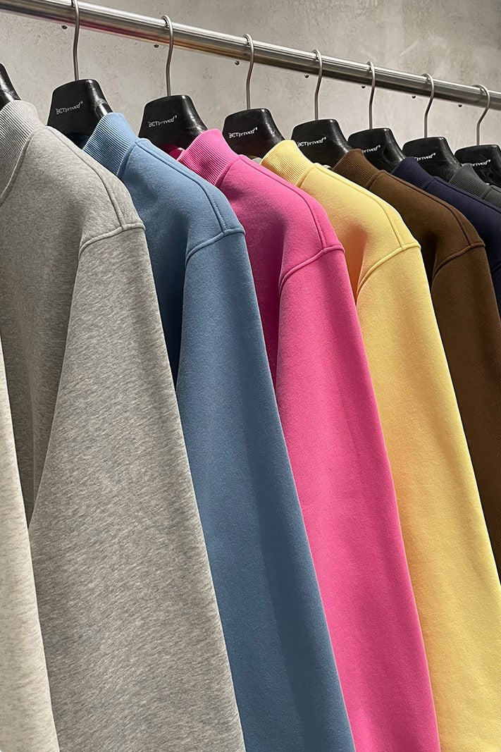 Relaxed Mock Neck Fleece Sweatshirt - view 4