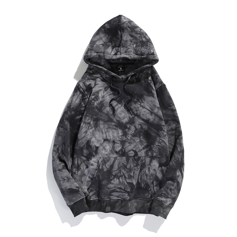 Tie Dye Drawstring Hooded Sweatshirt - NO01
