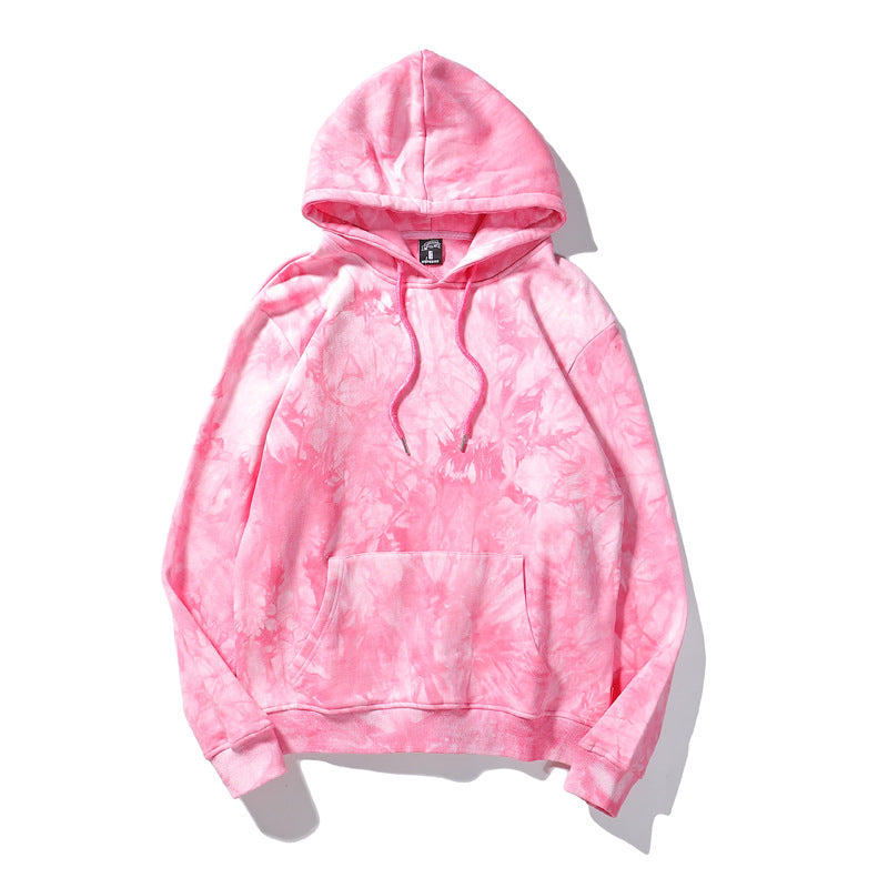 Tie Dye Drawstring Hooded Sweatshirt - NO03