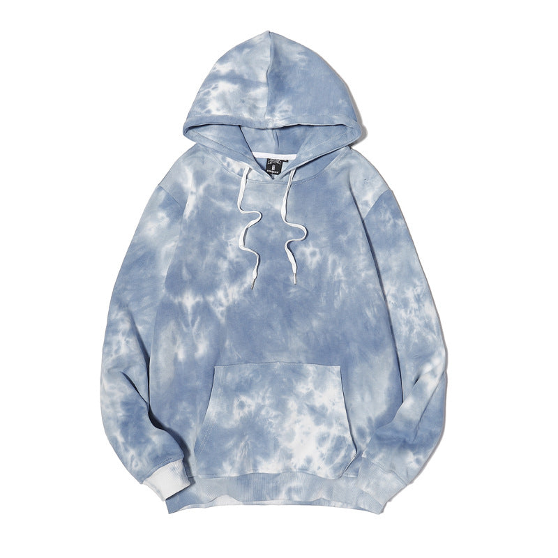 Tie Dye Drawstring Hooded Sweatshirt - NO09