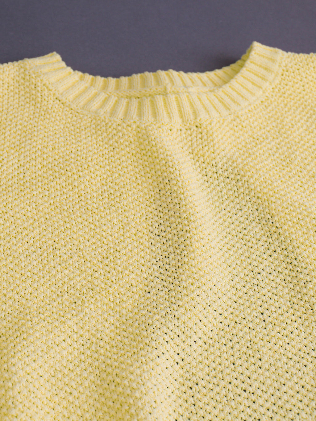 Open Back Sleeveless Knit Top Tie Neck - Yellow - 3