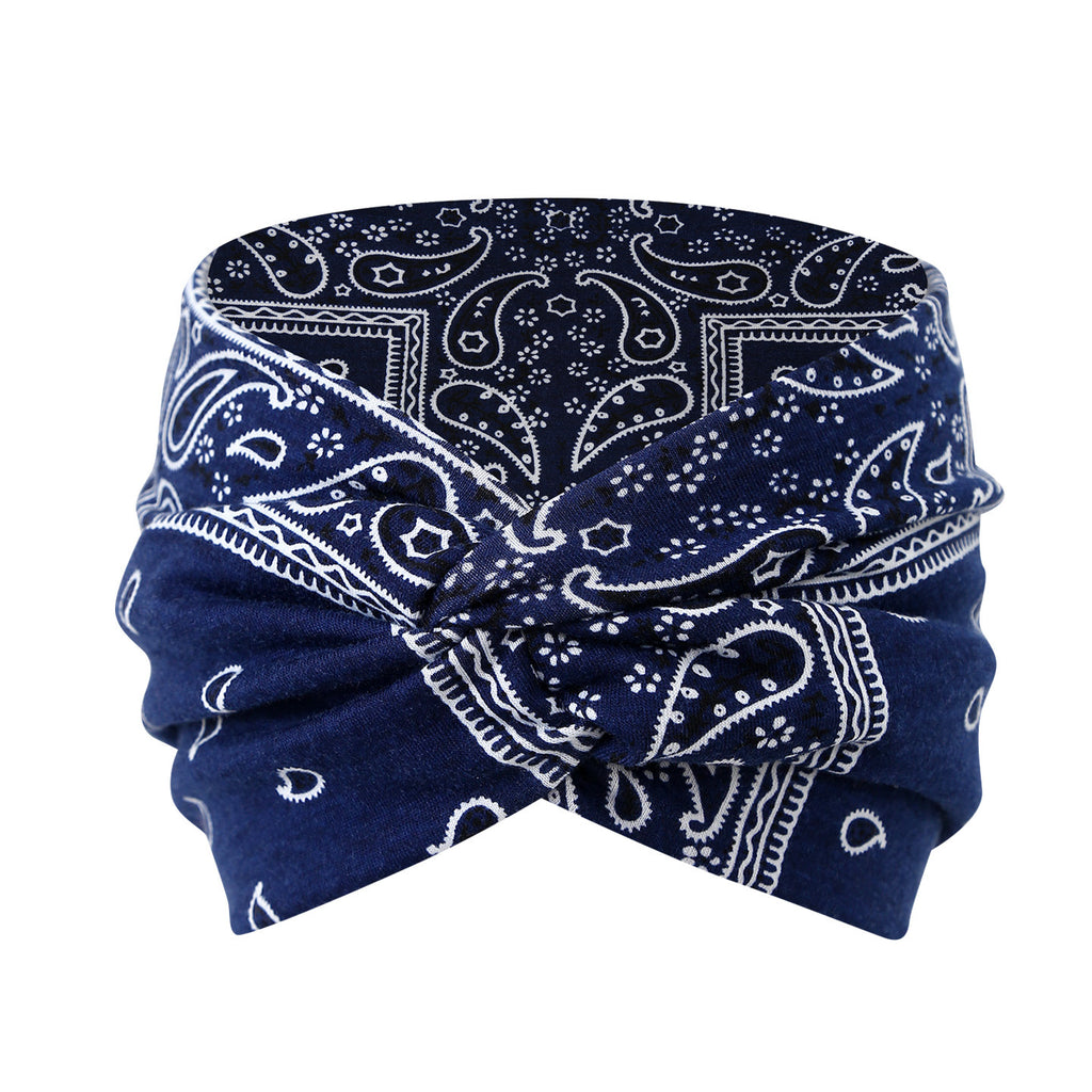 Wide Twist Front Stretch Turban Headband - Color_02