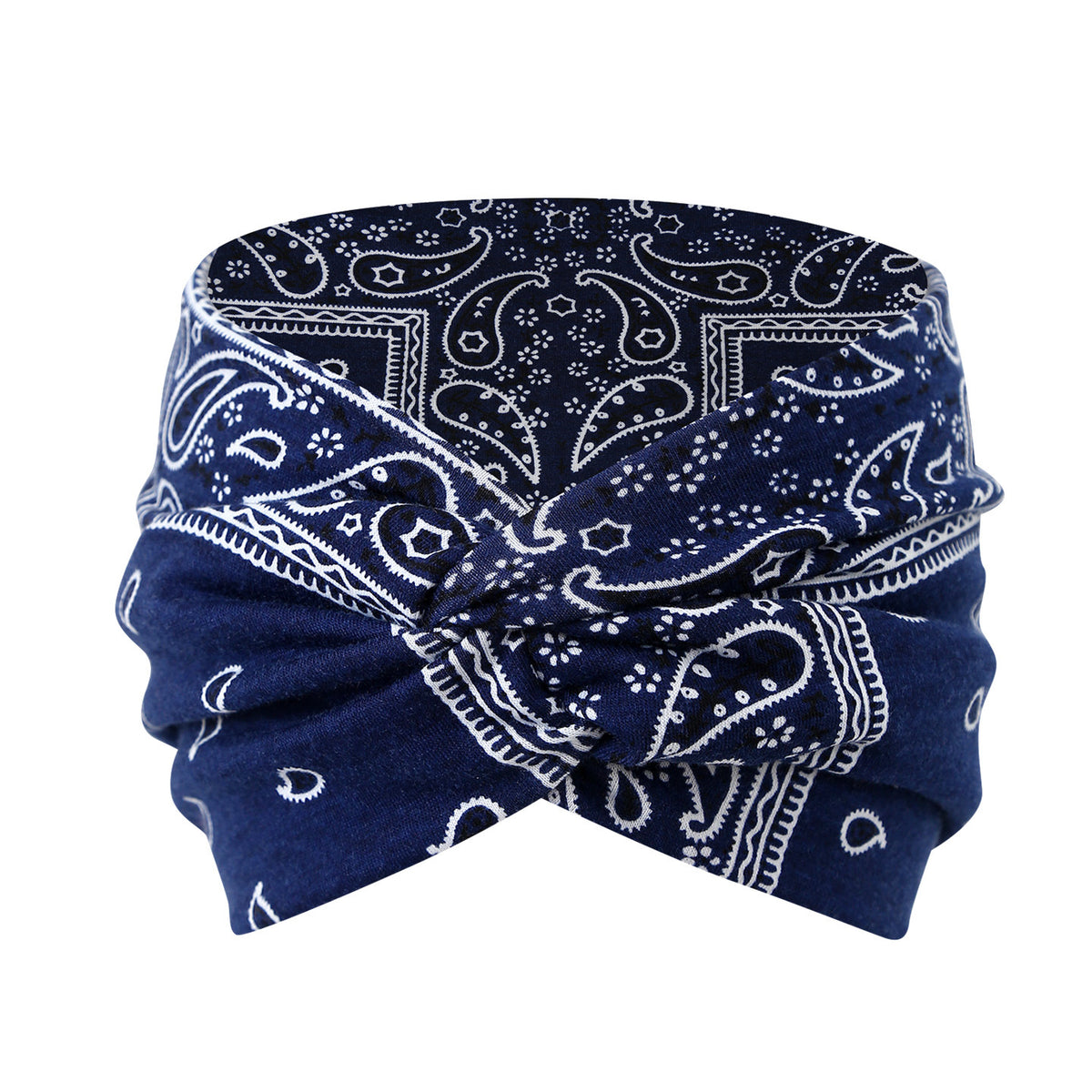 Wide Twist Front Stretch Turban Headband - Color_02