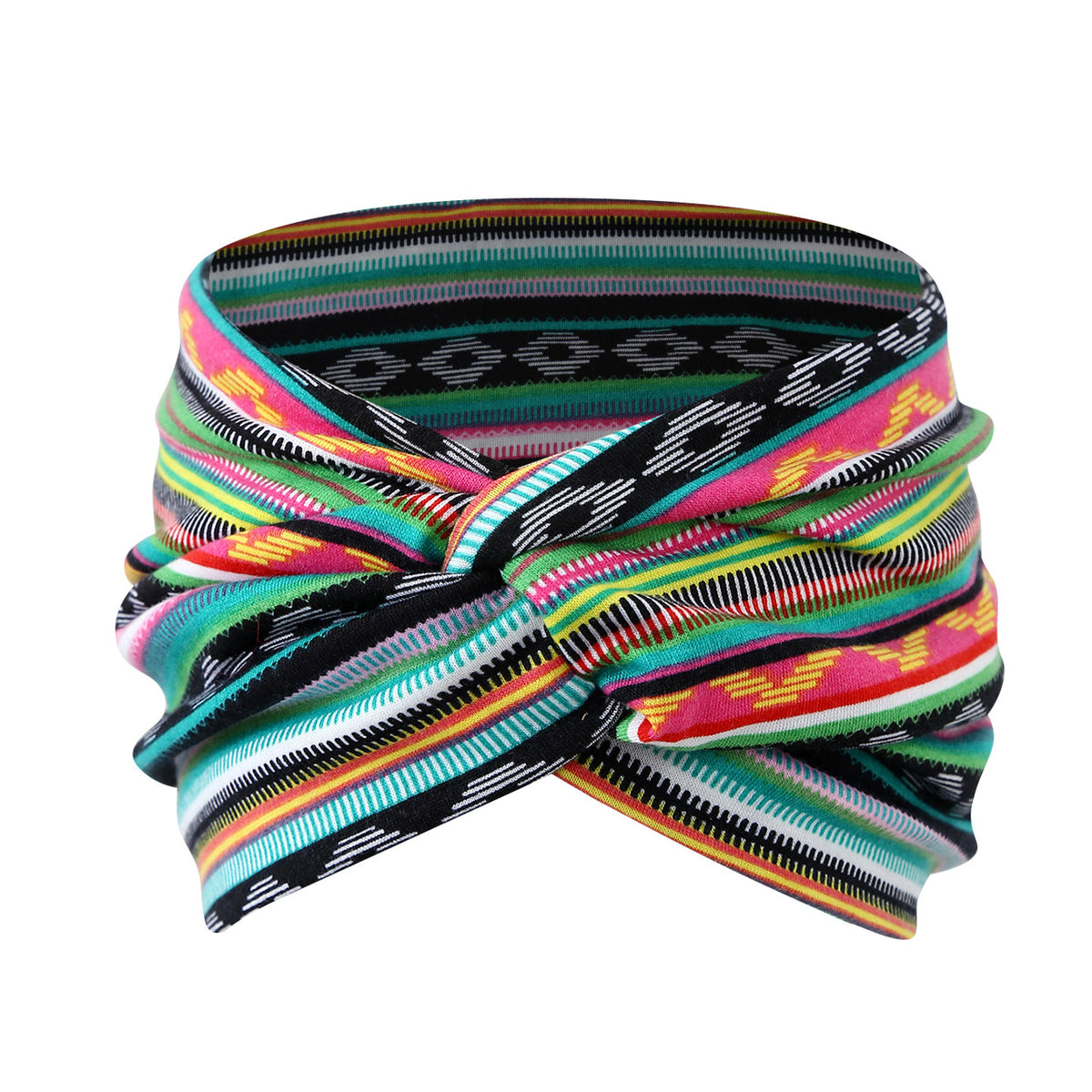Wide Twist Front Stretch Turban Headband - Color_04