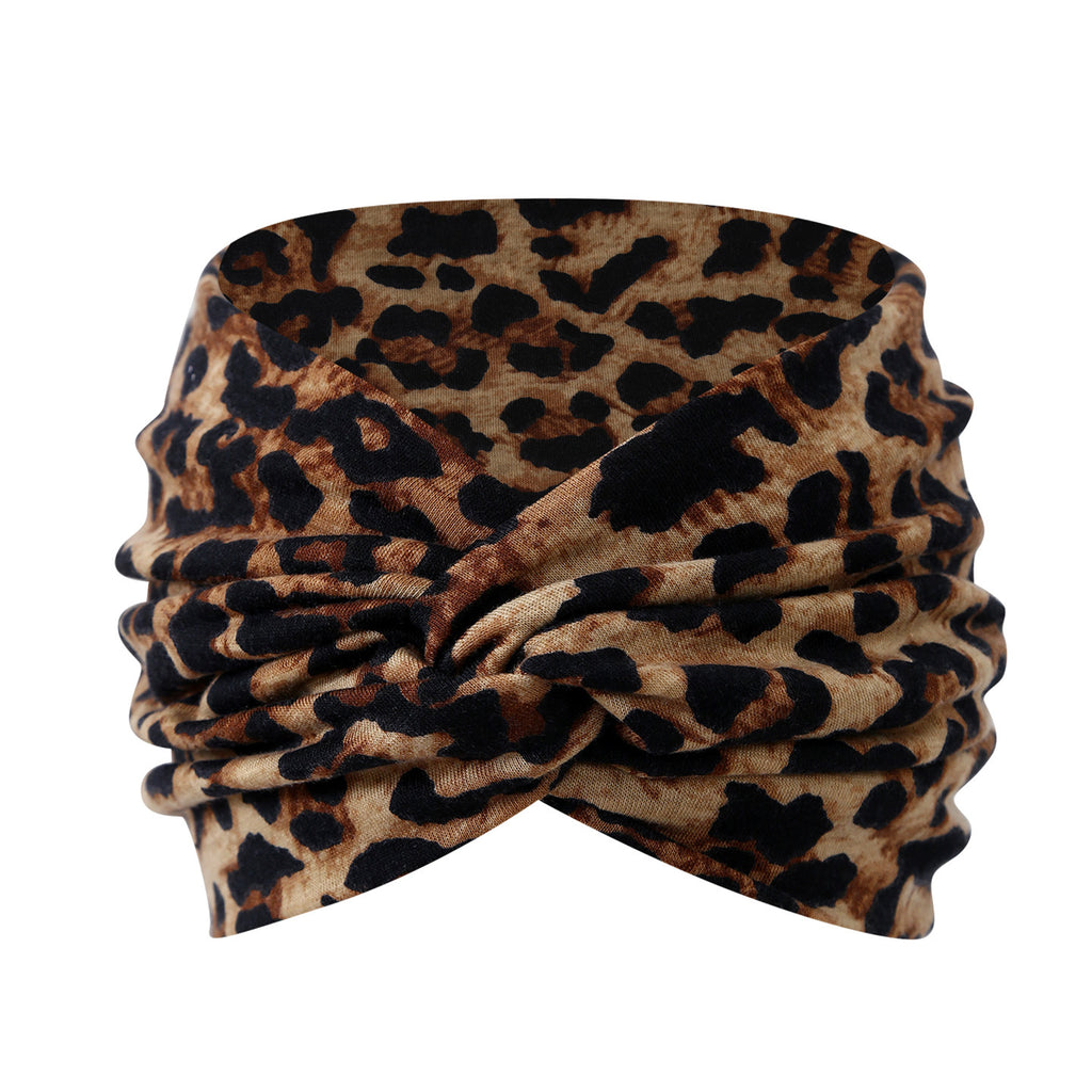 Wide Twist Front Stretch Turban Headband - Color_05