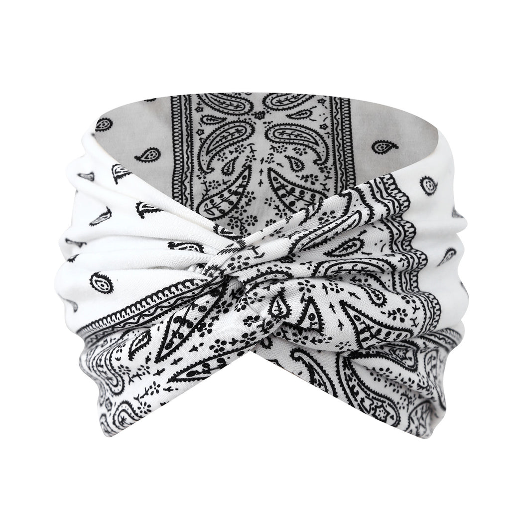Wide Twist Front Stretch Turban Headband - Color_07