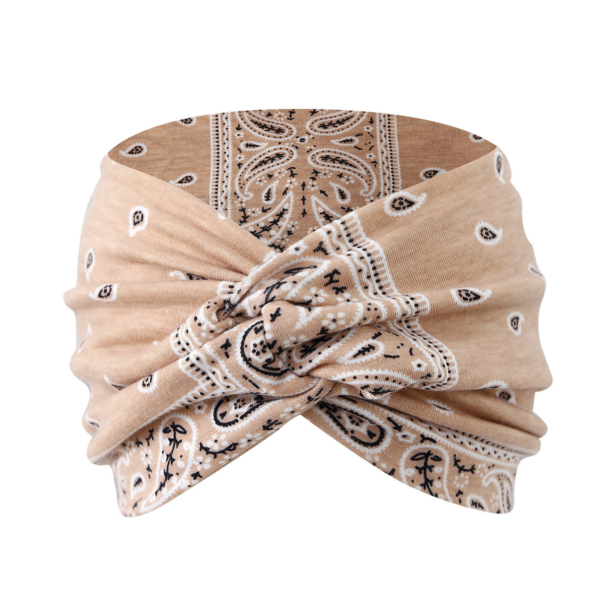 Wide Twist Front Stretch Turban Headband - Color_08