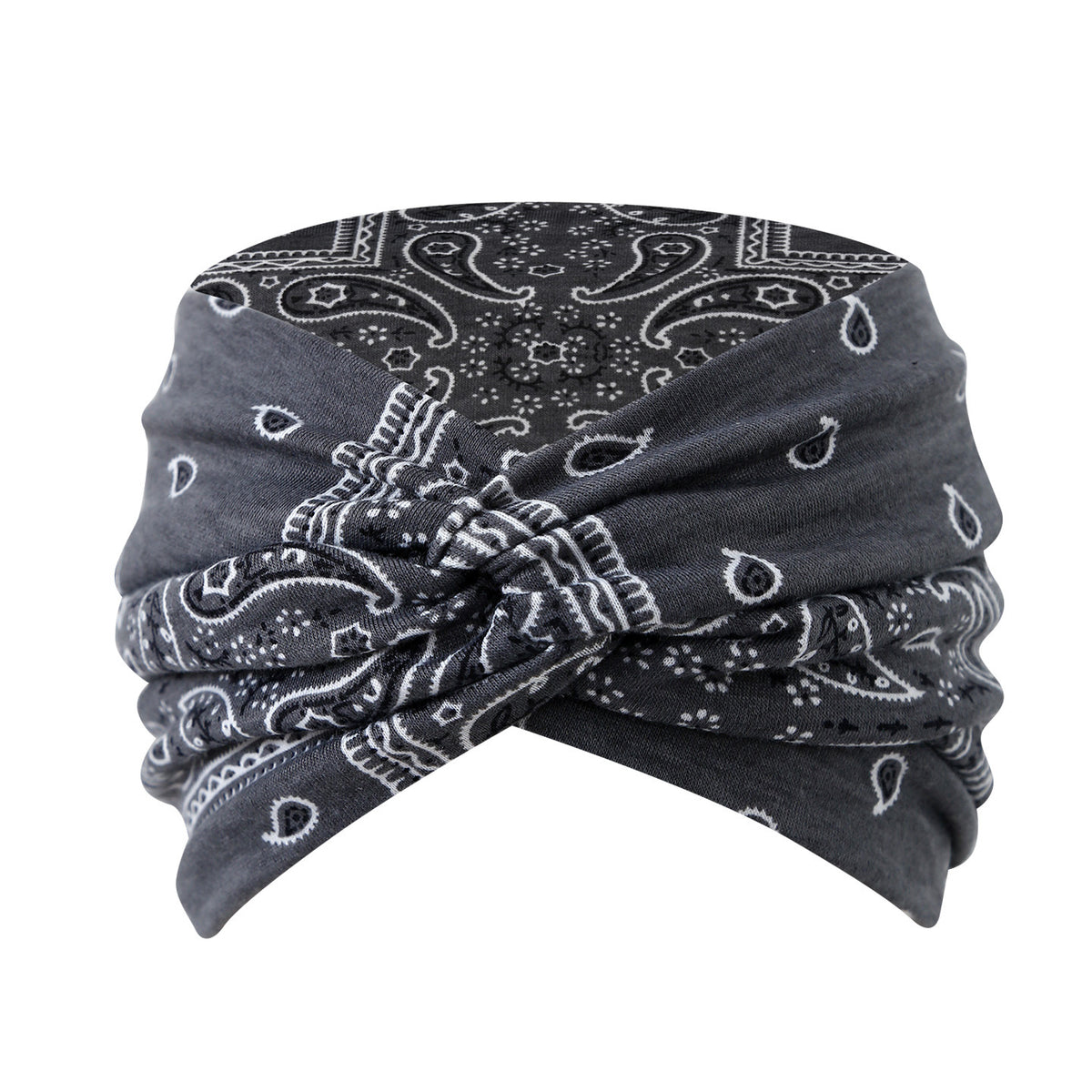 Wide Twist Front Stretch Turban Headband - Color_09