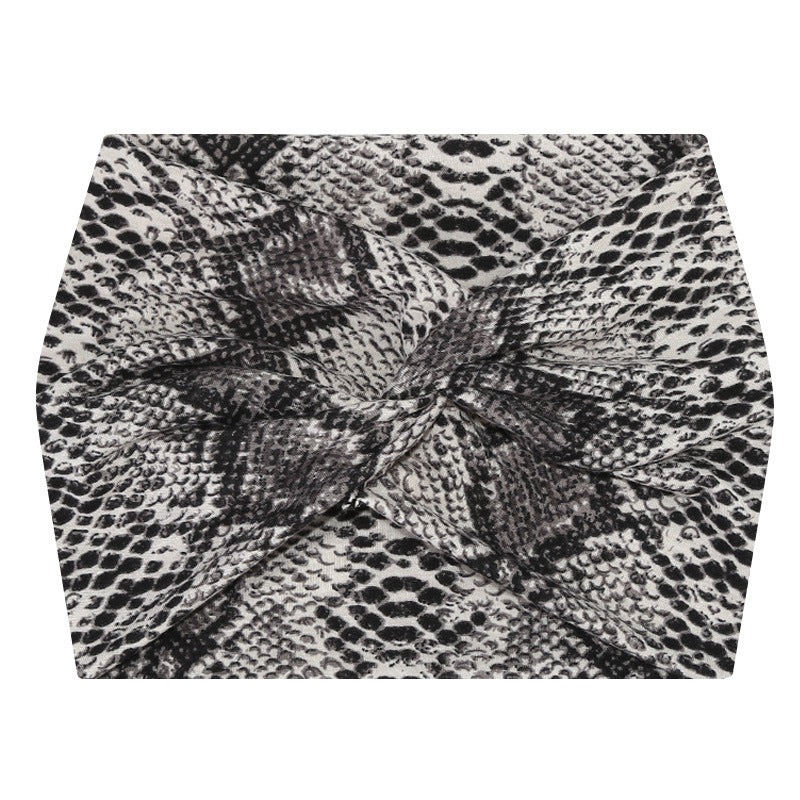 Wide Twist Front Stretch Turban Headband - Color_27