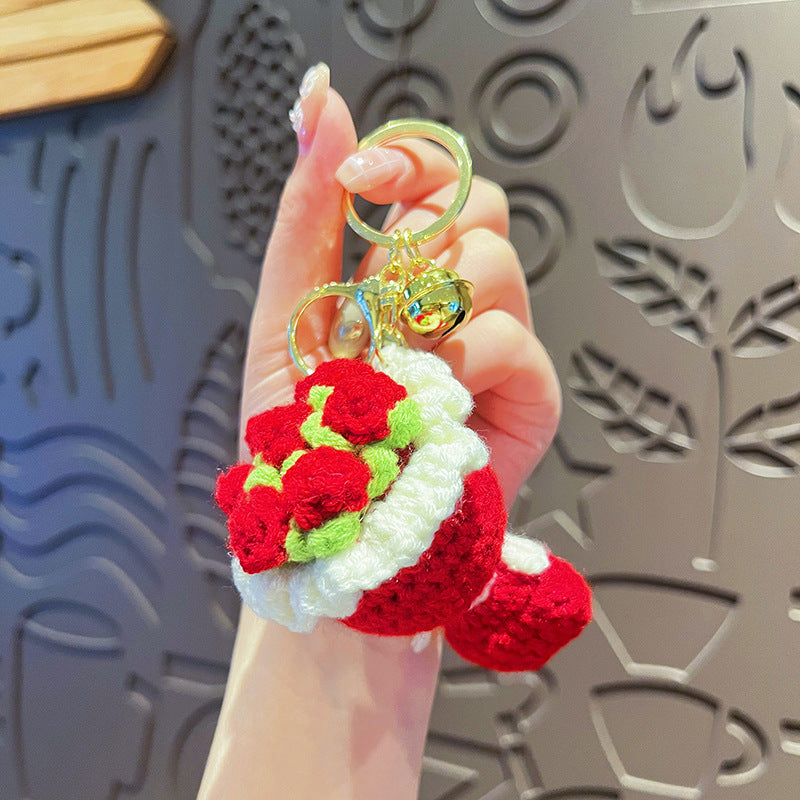 Crochet Flower Bouquet Bag Charm - Color_2