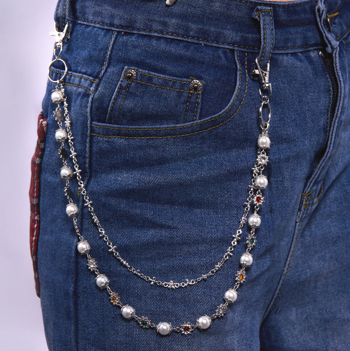 Pearl Flower Beaded Jean Chain - Color_03