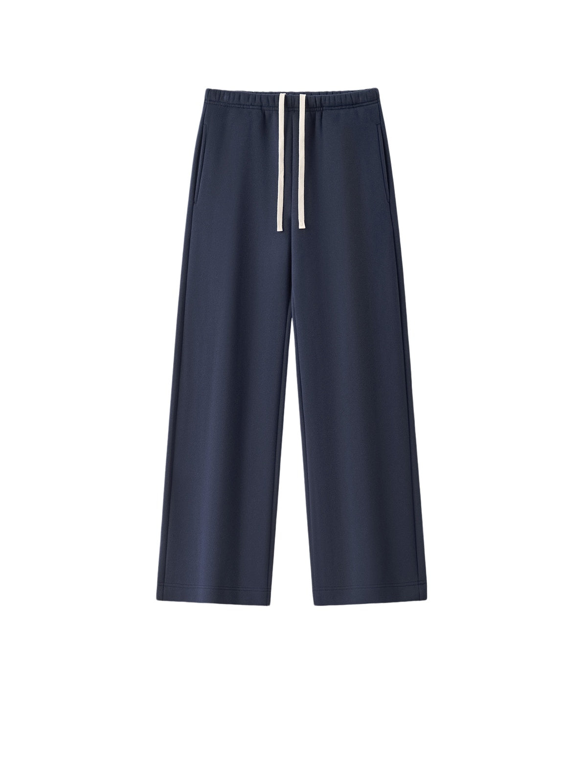 Brushed Fleece Straight Leg Sweatpants - Blue
