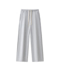 Brushed Fleece Straight Leg Sweatpants - Grey