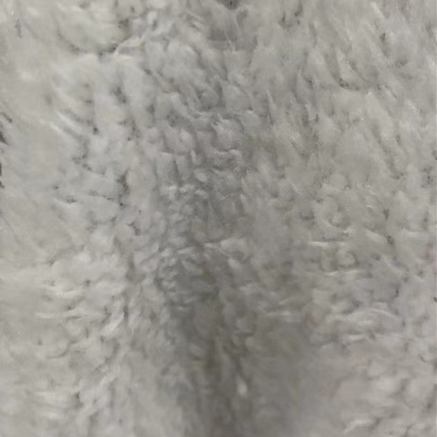 Sherpa Lined Toggle Front Hooded Suede Coat - Grey - 3
