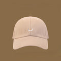 Corgi Puppy Embroidered Baseball Cap - Khaki
