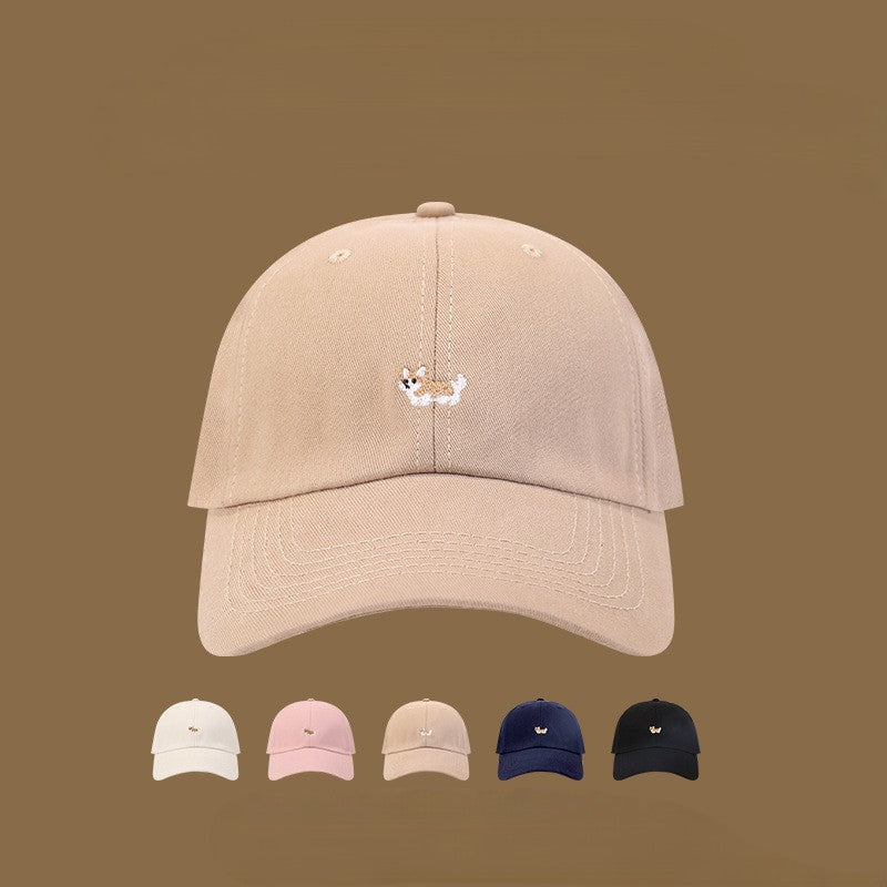 Corgi Puppy Embroidered Baseball Cap