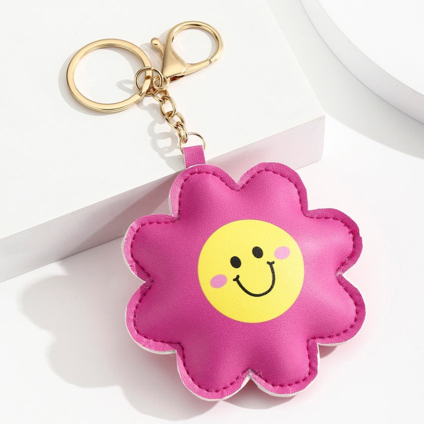Kawaii Cartoon Bag Charm Keychain - Flower