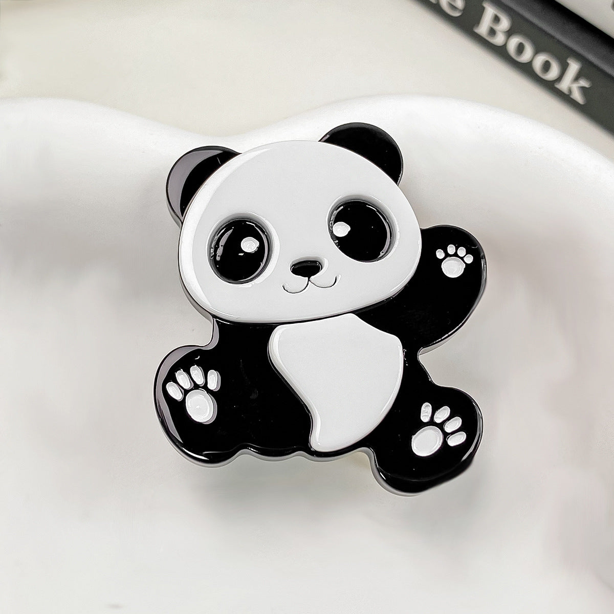 Cartoon Panda Acetate Snap Hair Clip - Color_2