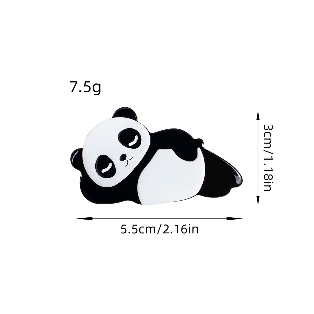 Cartoon Panda Acetate Snap Hair Clip - view 2