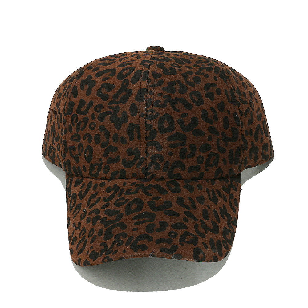 Leopard Print Ponytail Baseball Cap - Coffee - 2