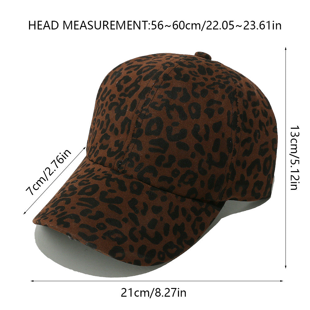 Leopard Print Ponytail Baseball Cap - Coffee - 5