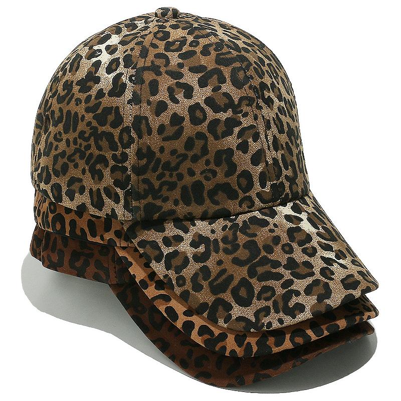 Leopard Print Ponytail Baseball Cap