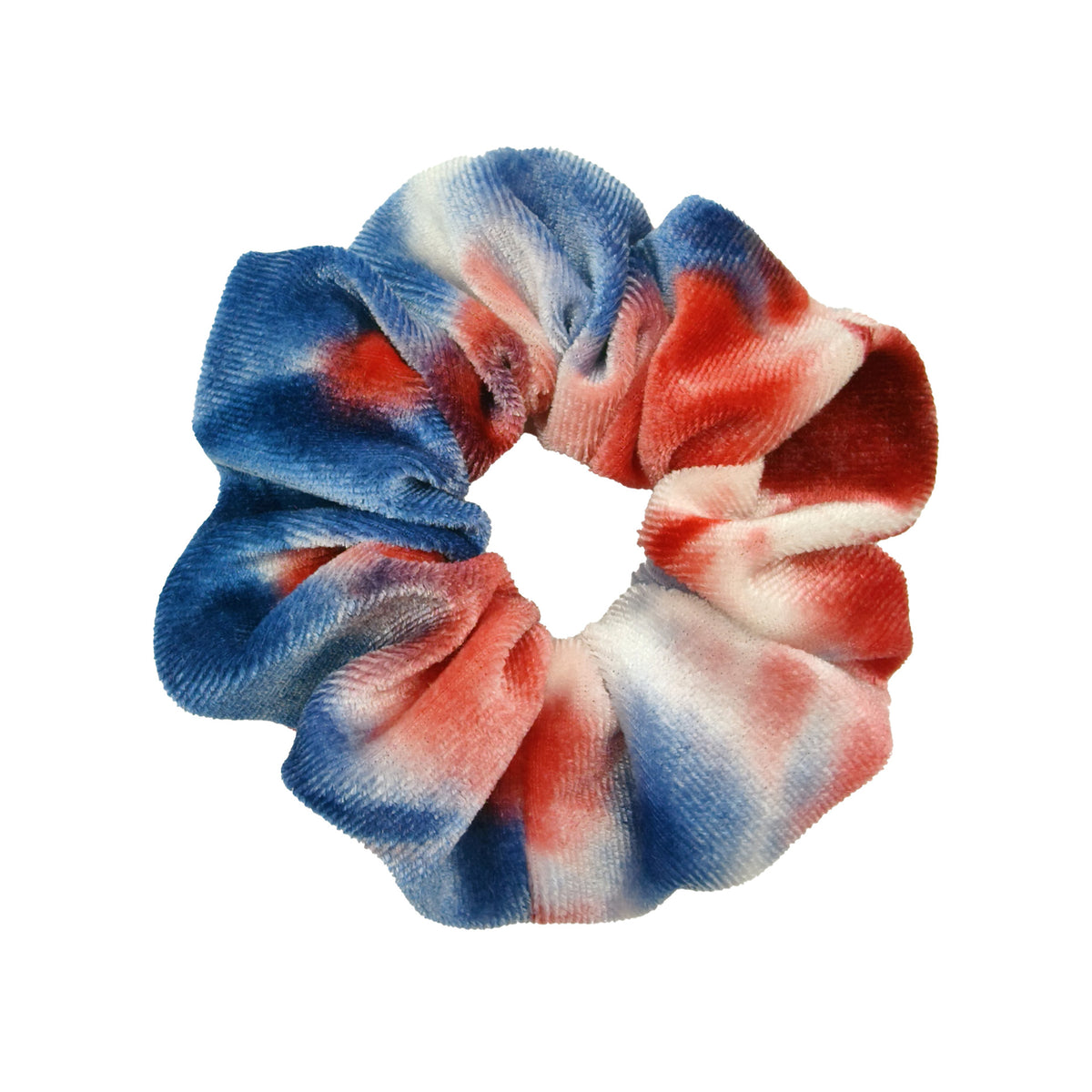 Rainbow Tie Dye Velvet Scrunchie - NO02