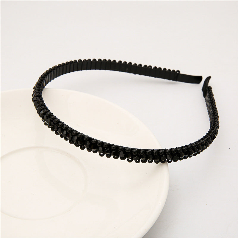 Thin Rhinestone Embellished Headband - Color_10