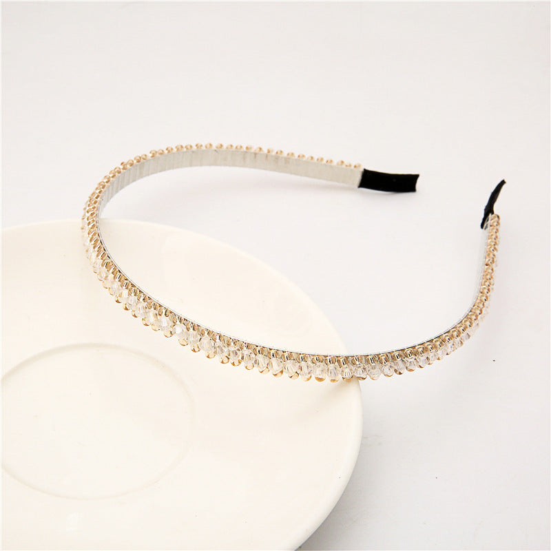 Thin Rhinestone Embellished Headband - Color_14