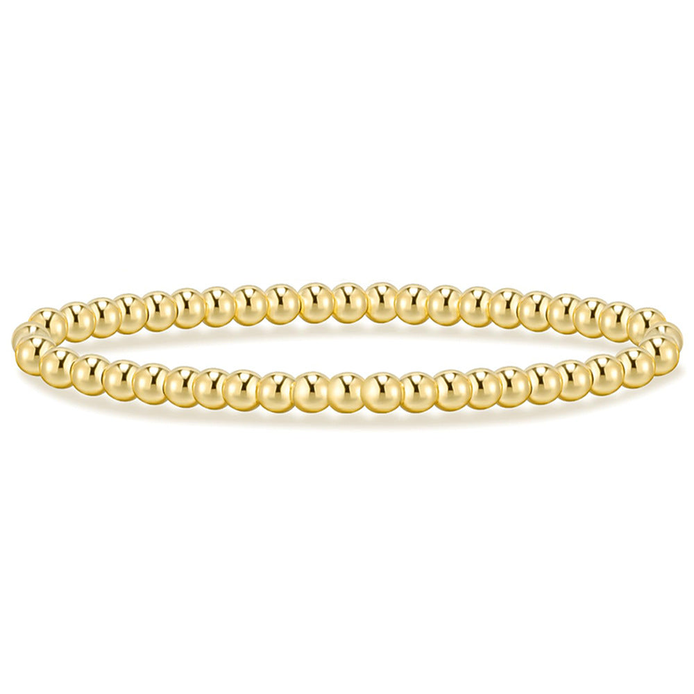 Round Bead Stretch Bracelet Stack - 5mm