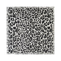 Leopard Spot Square Bandana Neck Scarf - Black