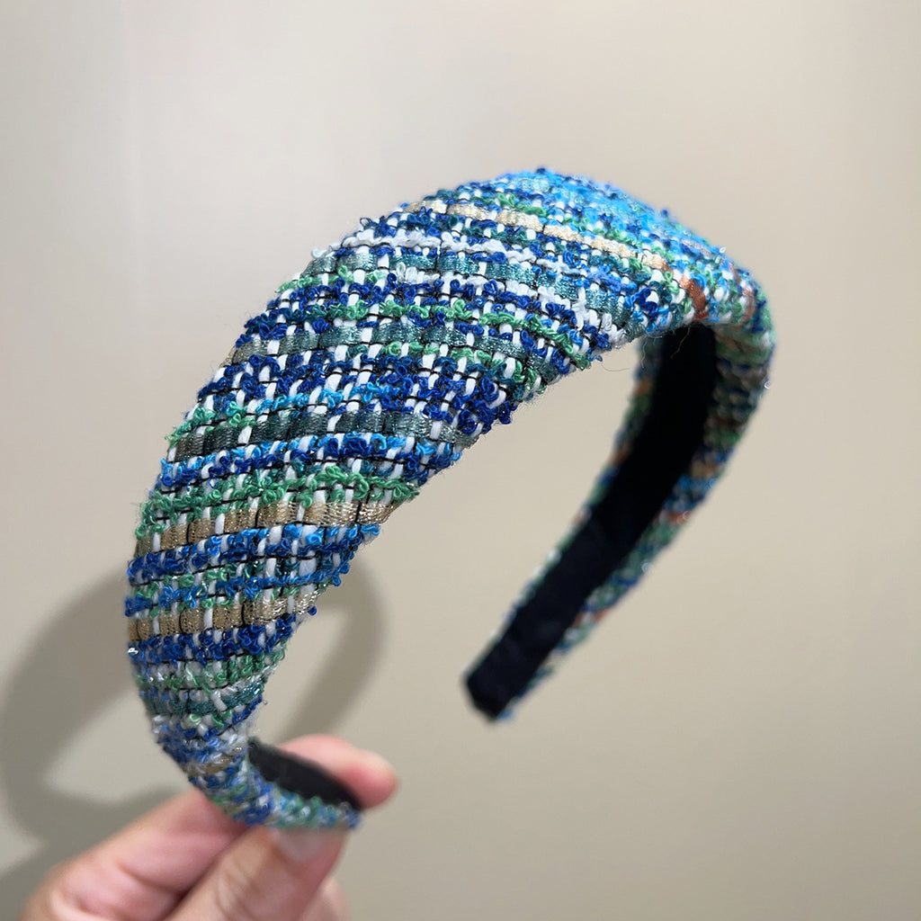 Beaded Tweed Wide Coverage Headband - NO07