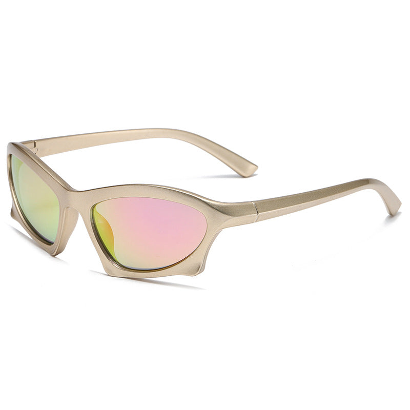 Futuristic Wrap Cat Eye Sunglasses - Color_1
