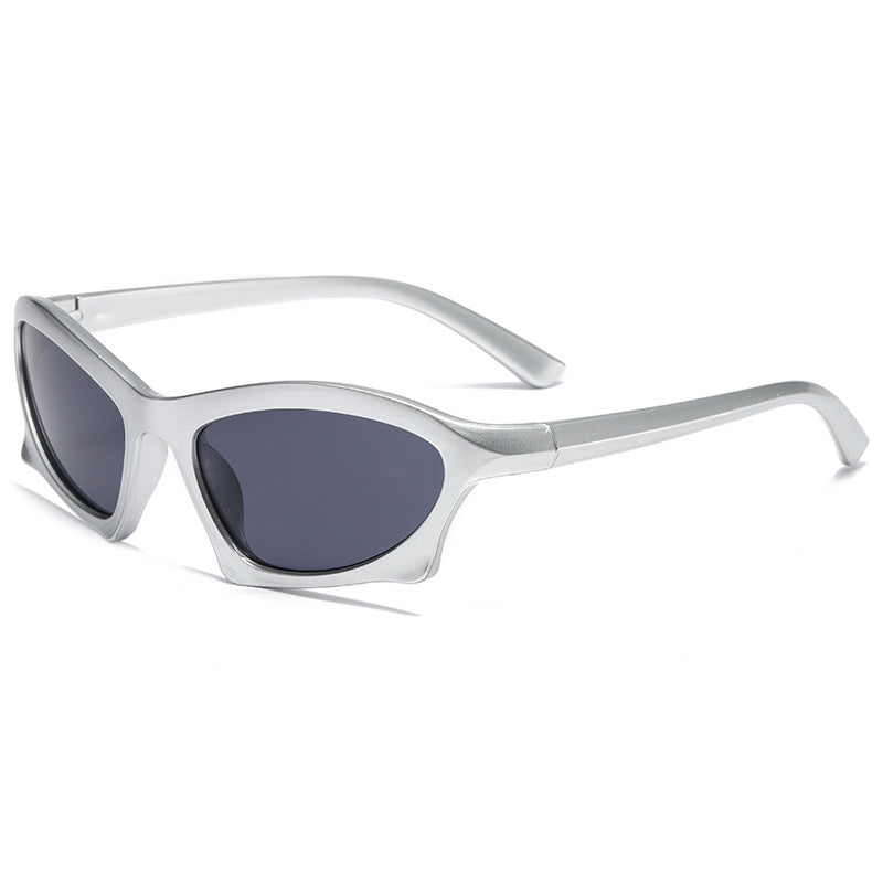 Futuristic Wrap Cat Eye Sunglasses - Color_7