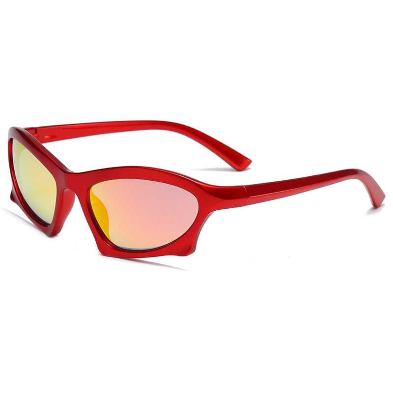 Futuristic Wrap Cat Eye Sunglasses - Color_8
