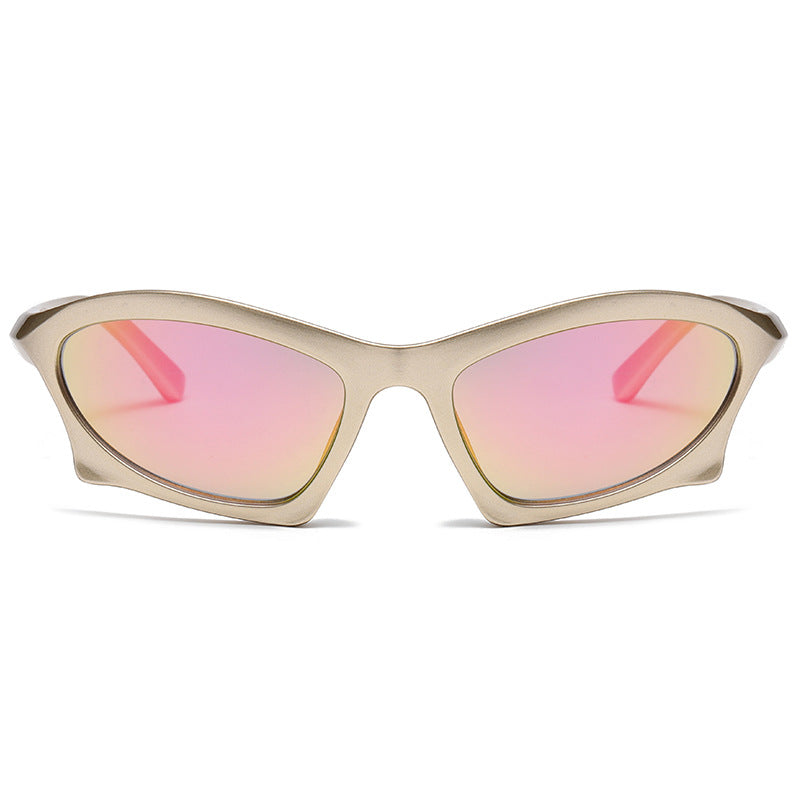 Futuristic Wrap Cat Eye Sunglasses