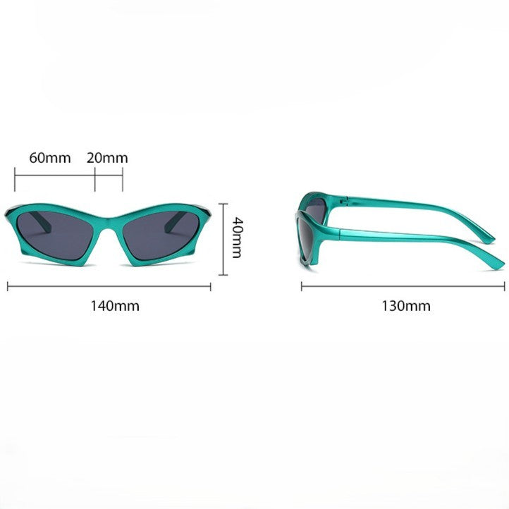 Futuristic Wrap Cat Eye Sunglasses - view 1