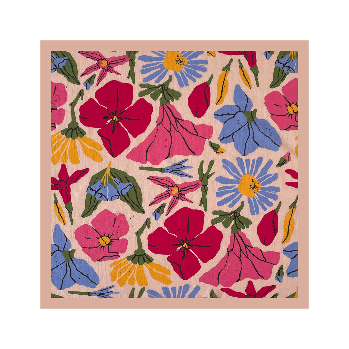 Lobster And Floral Print Summer Bandana - NO-5
