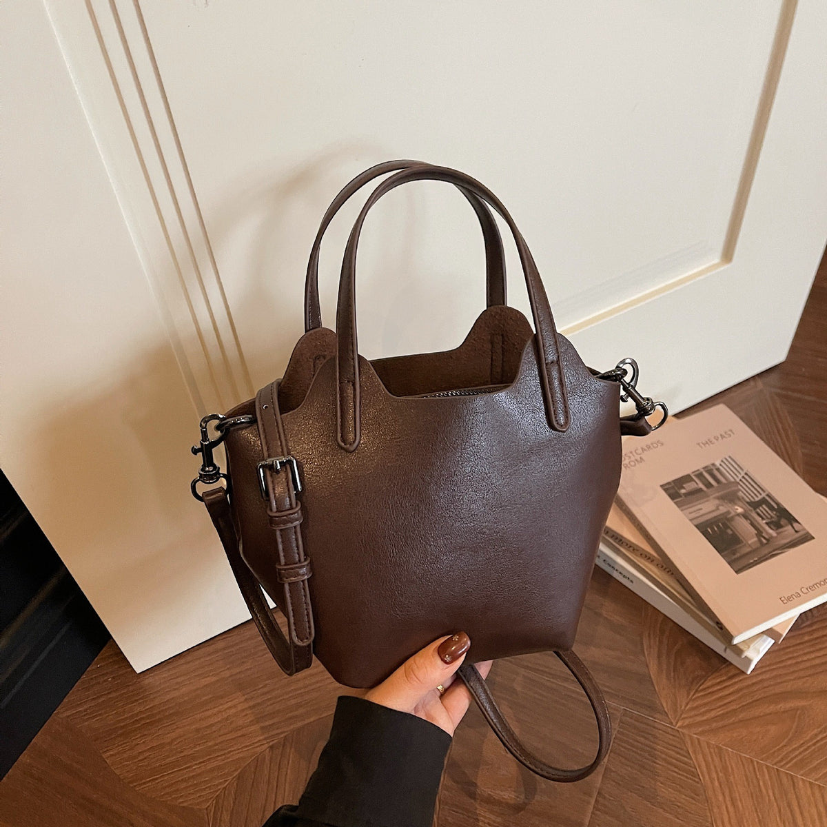 Mini Bucket Bag with Double Top Handles