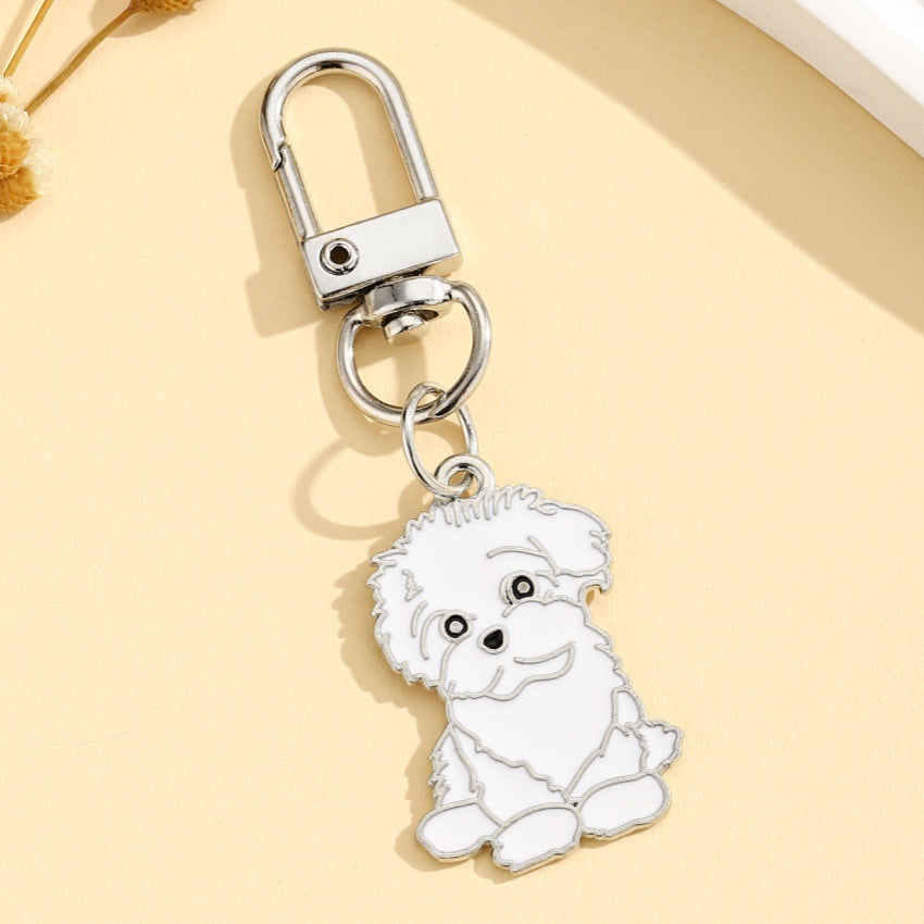 Enamel Dog Breed Keychain Bag Charm - NO-1