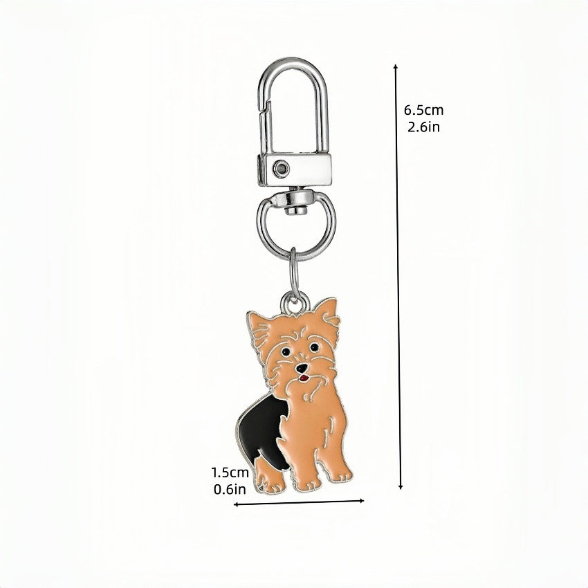 Enamel Dog Breed Keychain Bag Charm - NO-12