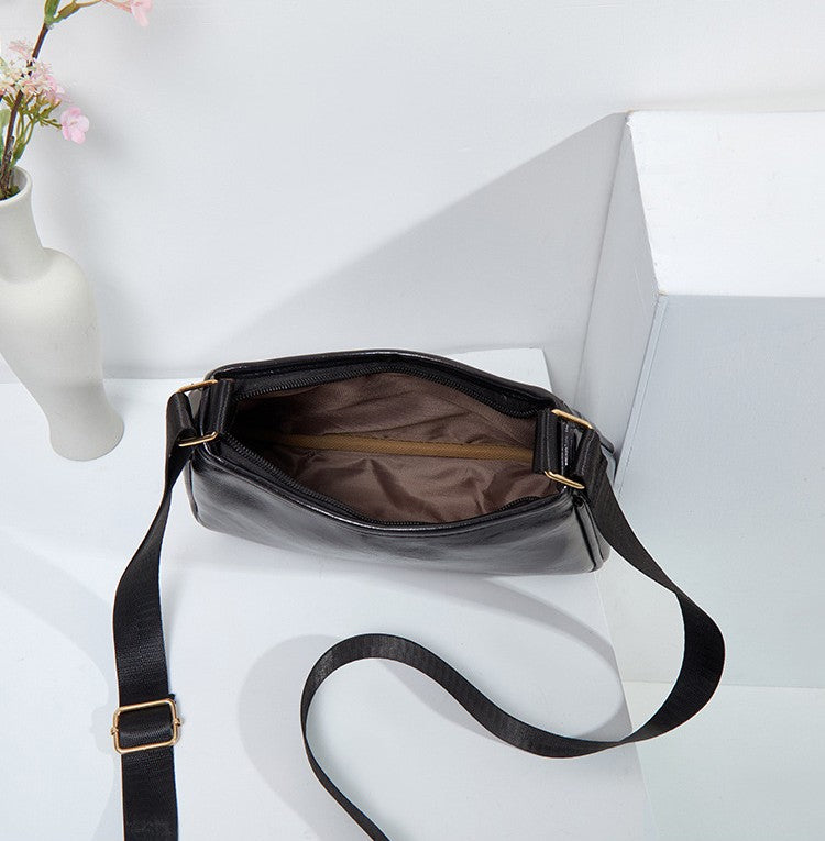 Retro Glossy Baguette Shoulder Bag - view 3