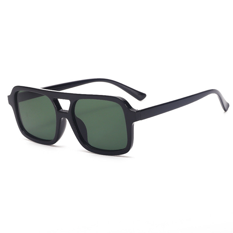 Retro Square Double Bridge Sunglasses - NO03
