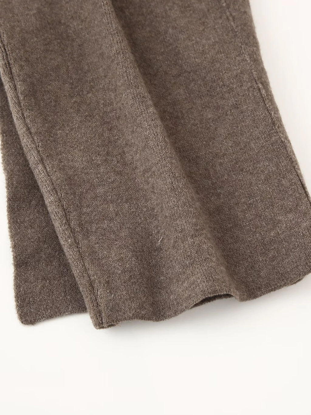 Draped Scarf Collar Oversized Knit Jumper - Coffee - 7